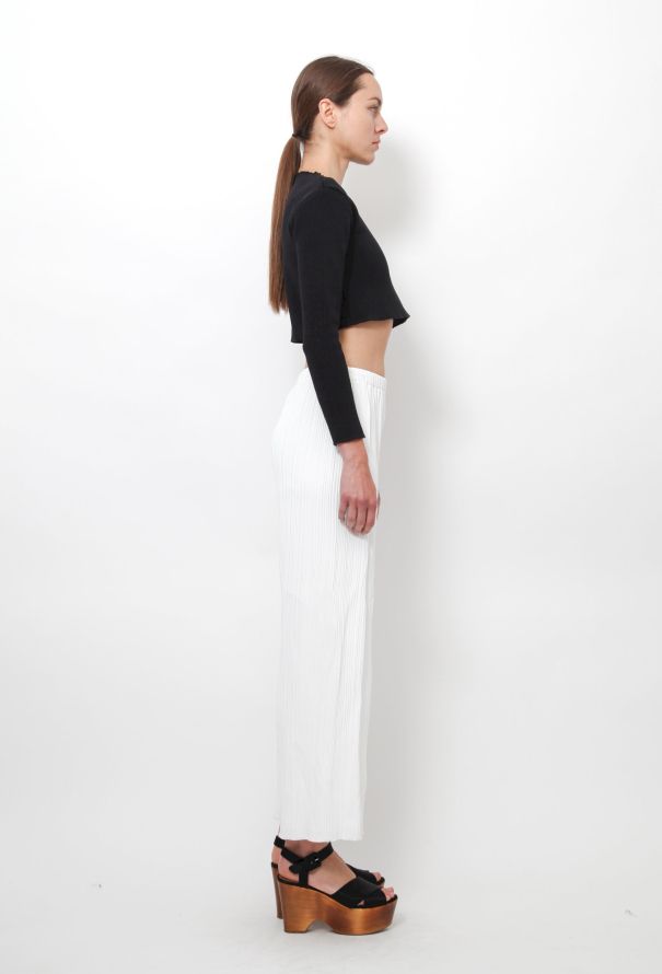 Proenza Schouler Proenza Schouler Flared Pleated Pants in White – S/S 2016 - 3
