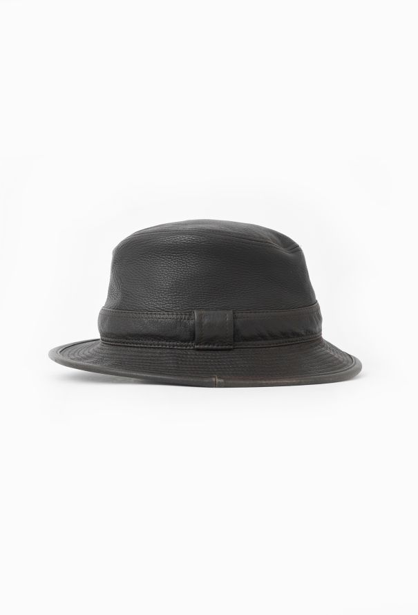 Hermès Vintage Clémence Leather Hat - 2