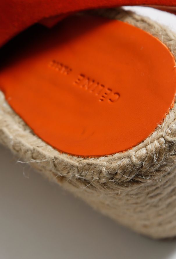 Céline Suede Espadrille Wedges - 9