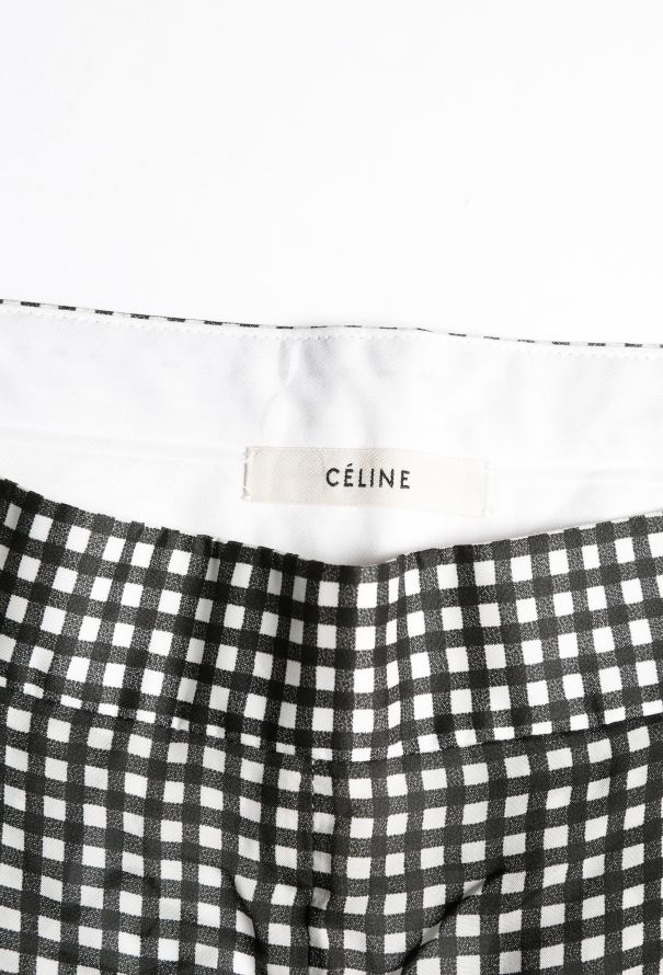 Céline Checkered Wide Leg Pants - 5