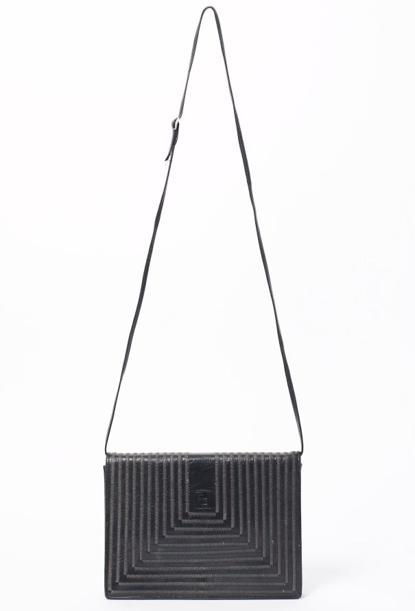 Fendi 80's Stitched Clutch - 1