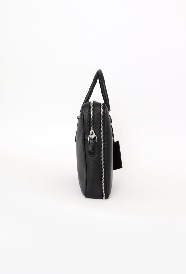 Prada Black Saffiano Briefcase - 5