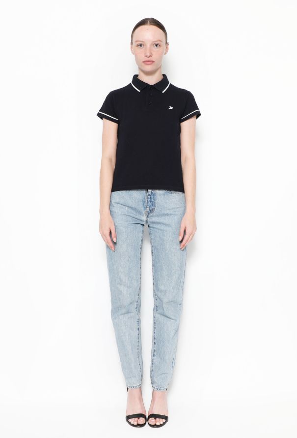 Céline 2021 Navy Piqué Triomphe Polo - 1