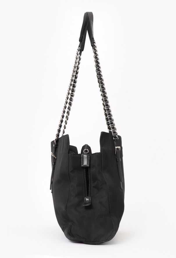 Prada Black Nylon Tote Bag - 5