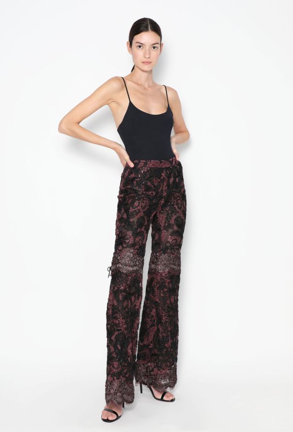 Gucci CAMPAIGN F/W 1999 Lace Palazzo Pants - 3
