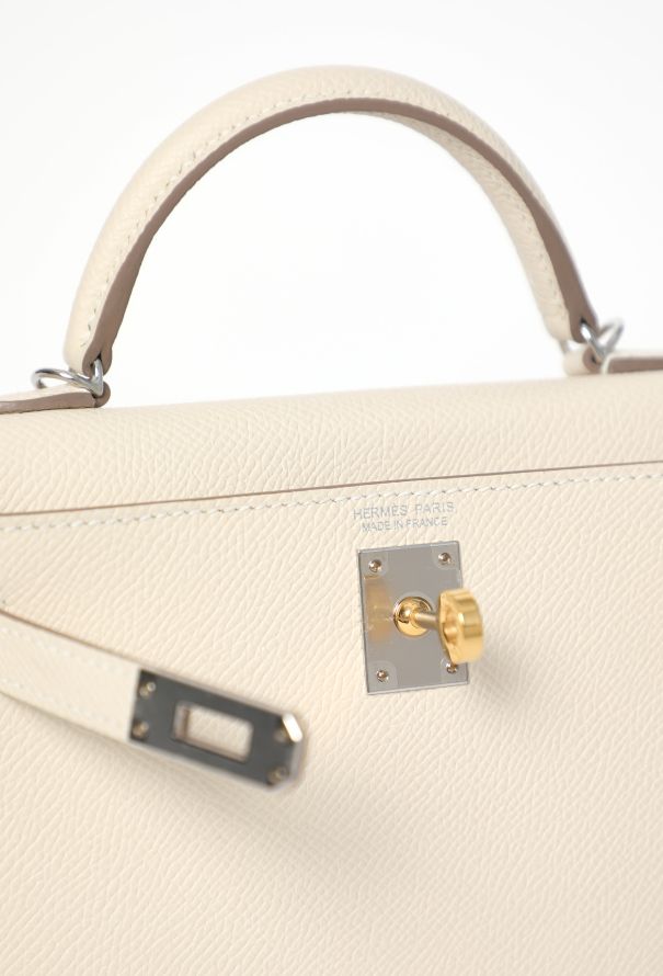 Hermès Craie Epsom Mini Kelly II Sellier Electrum - 17