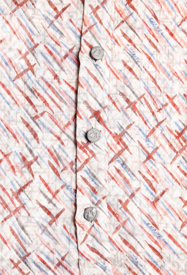 Chanel 2011 Graphic Chiffon Top - 5