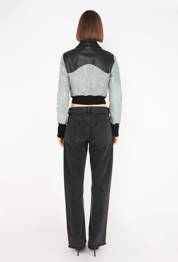 Louis Vuitton Python Leather Bomber Jacket - 5