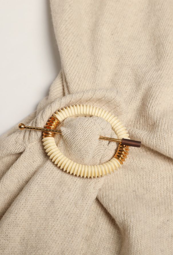Céline Collector F/W 2018 Brooch Knit Dress - 7