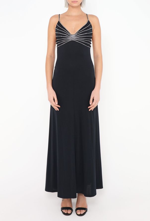 Azzaro COLLECTOR 1975 Strass Open-Back Gown - 5