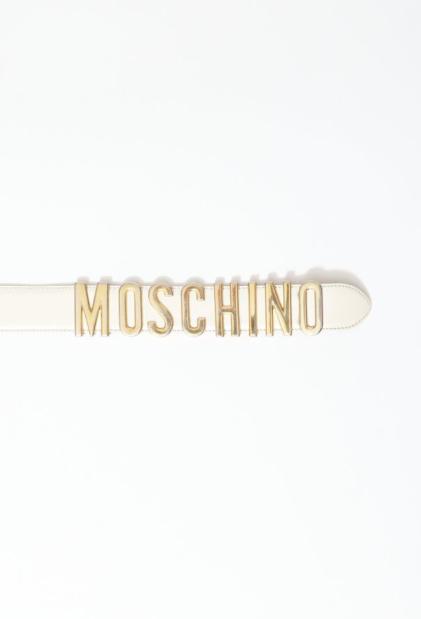 ICONIC Moschino '90s Metallic Logo Belt - 6
