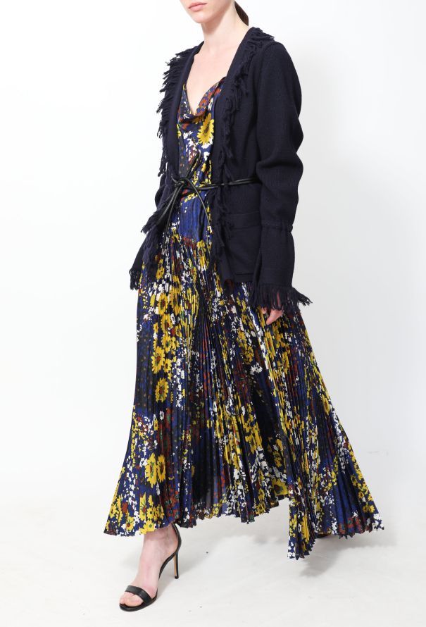 Sacai Pre-Fall 2018 Pleated Cardigan Dress - 4
