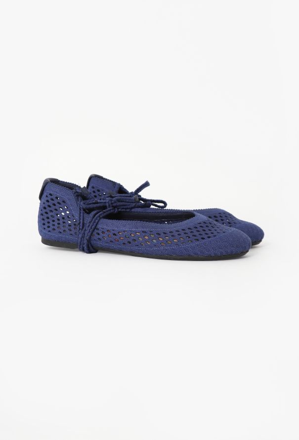 Dior 2022 Poème Crochet Ballerina Flats - 3