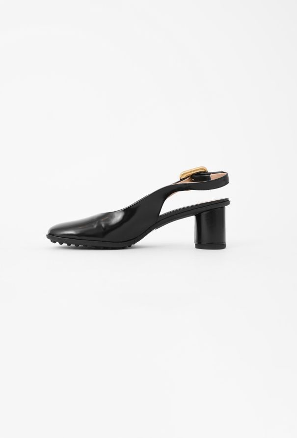 Bottega Veneta 2022 Atomic Leather Slingbacks - 4