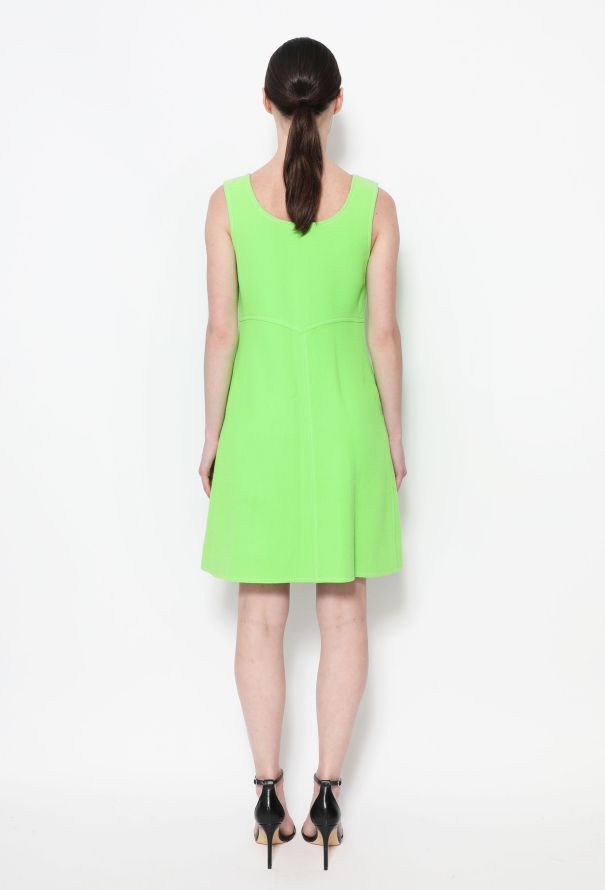 Courrèges 90s Neon Double-Breasted Dress - 3