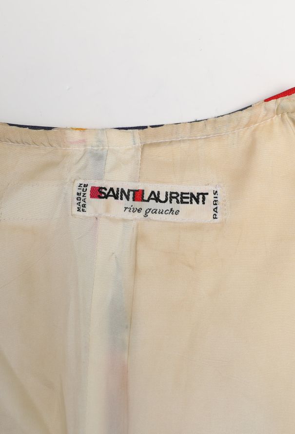 Saint Laurent RARE S/S 1982 Geometric Print Jacket - 6
