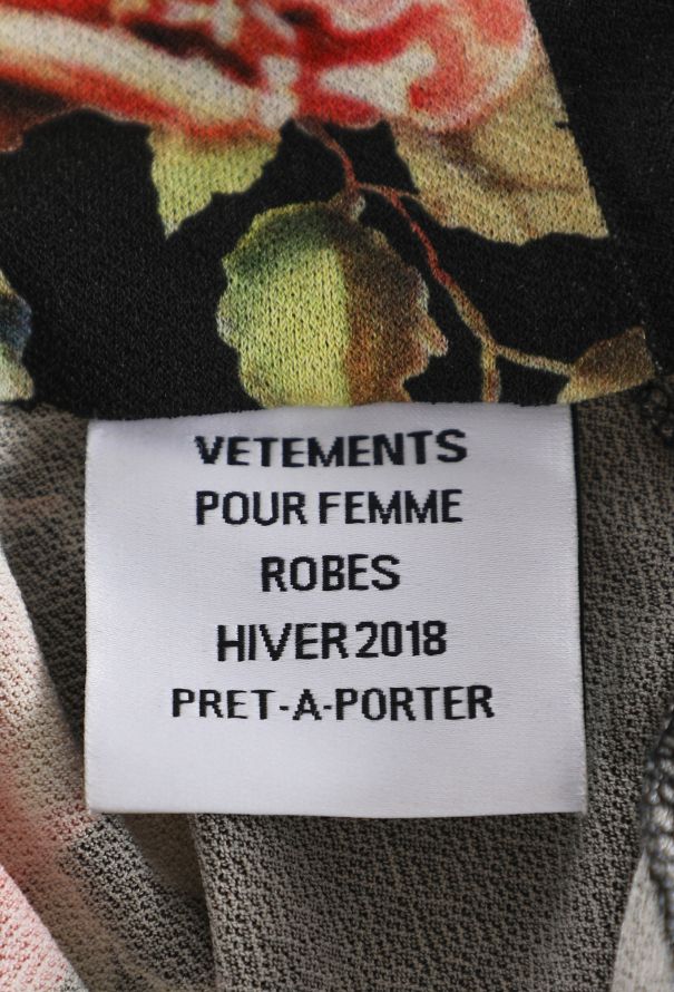 Vetements Asymmetrical Floral Open-Back Dress - 5