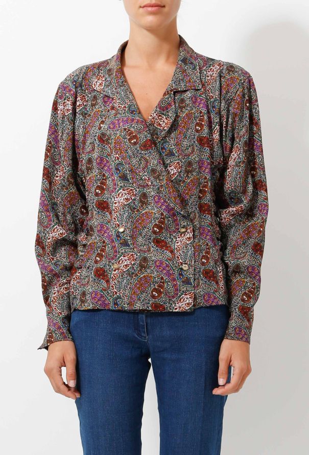 Emanuel Ungaro 70s Paisley Double Breasted Jacket - 3