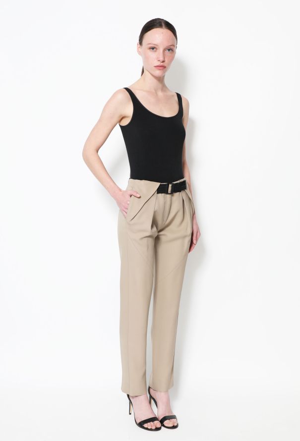 Balenciaga S/S 2012 Belted Cigarette Trousers - 4