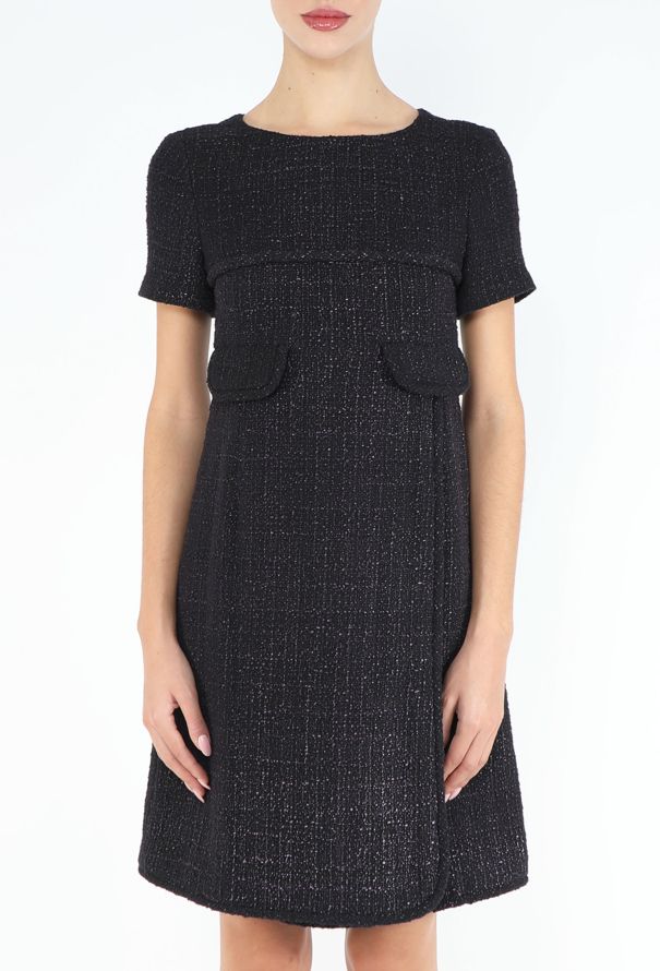 Chanel A-Line Tweed Shift Dress - 3