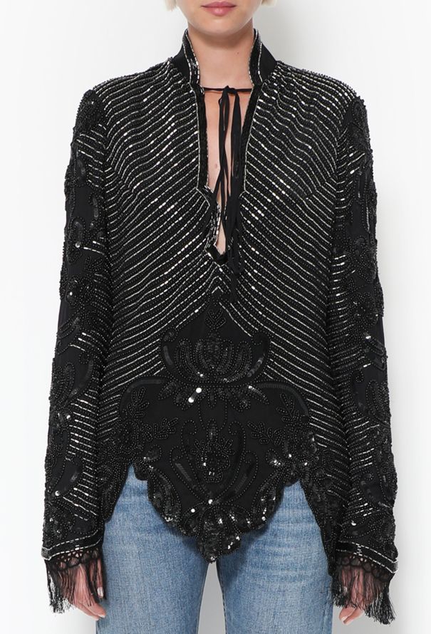 Rodarte S/S 2016 Embroidered Silk Tunic - 1
