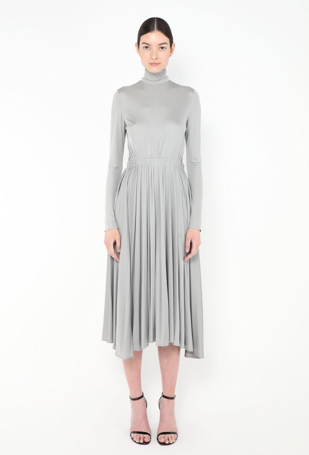 Valentino 2022 Silk Pleated Midi Dress - 2
