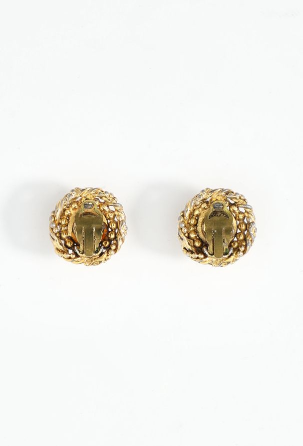 Chanel 1985 Twisted Pearl Clip Earrings - 3