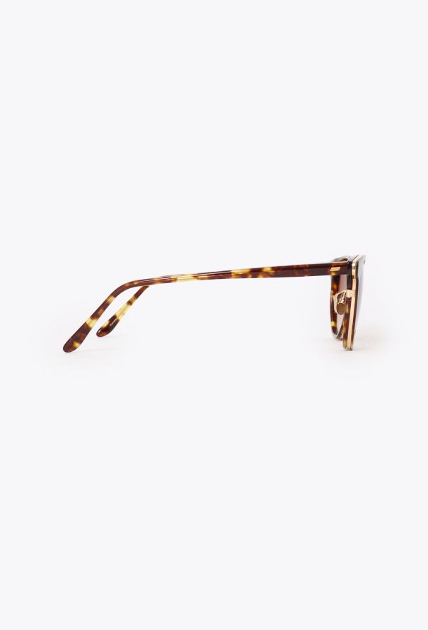 Masunaga Tortoiseshell Gradient Sunglasses - 4