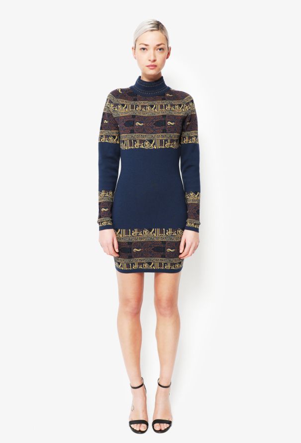 Alaïa COLLECTOR F/W 1990 Arabic Calligraphy Bodycon - 1