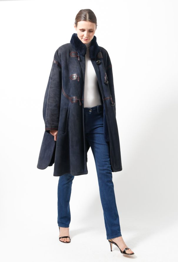Saint Laurent 80s Shearling Coat - 1