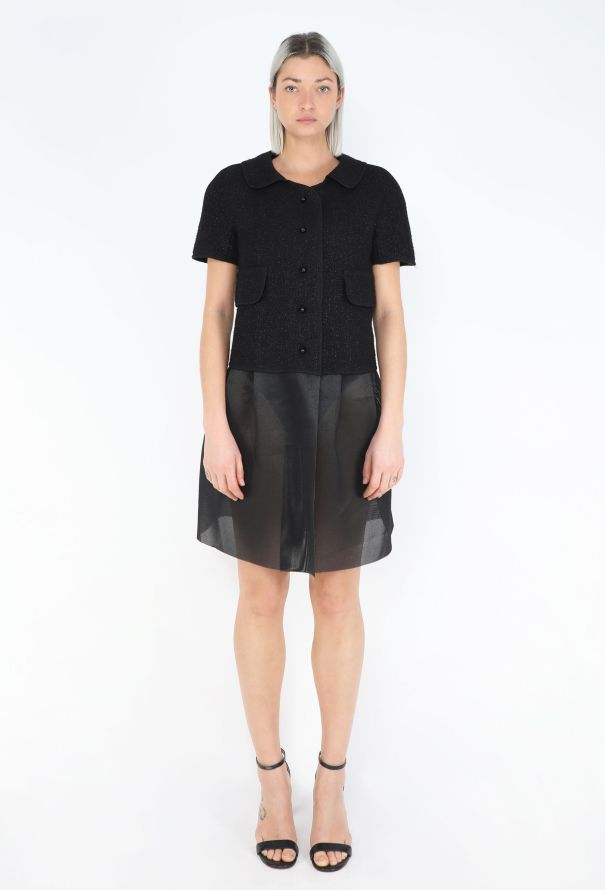 Rochas 2003 Theyskens Tweed Babydoll Dress - 1