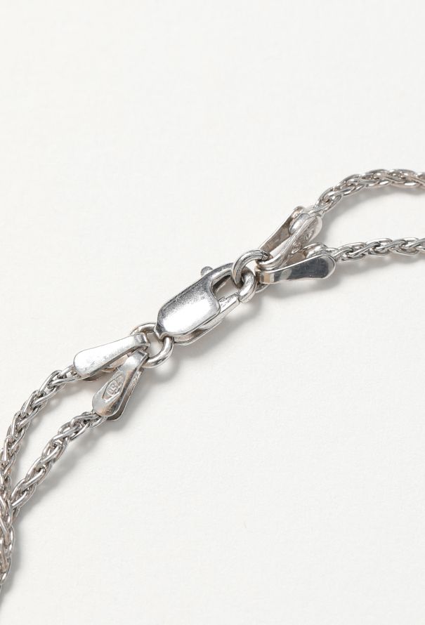 Vintage Fine Jewelry 18k White Gold, Diamond & Pearl Necklace - 3