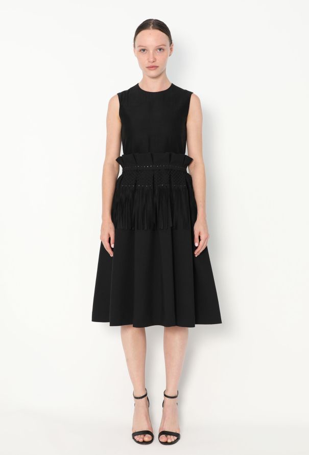 Noir Kei Ninomiya S/S 2016 Fringe Peplum Dress - 1