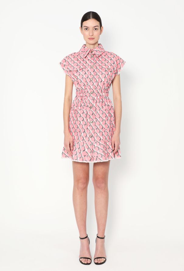 Chanel 2018 Graphic Denim 'CC' Dress - 3