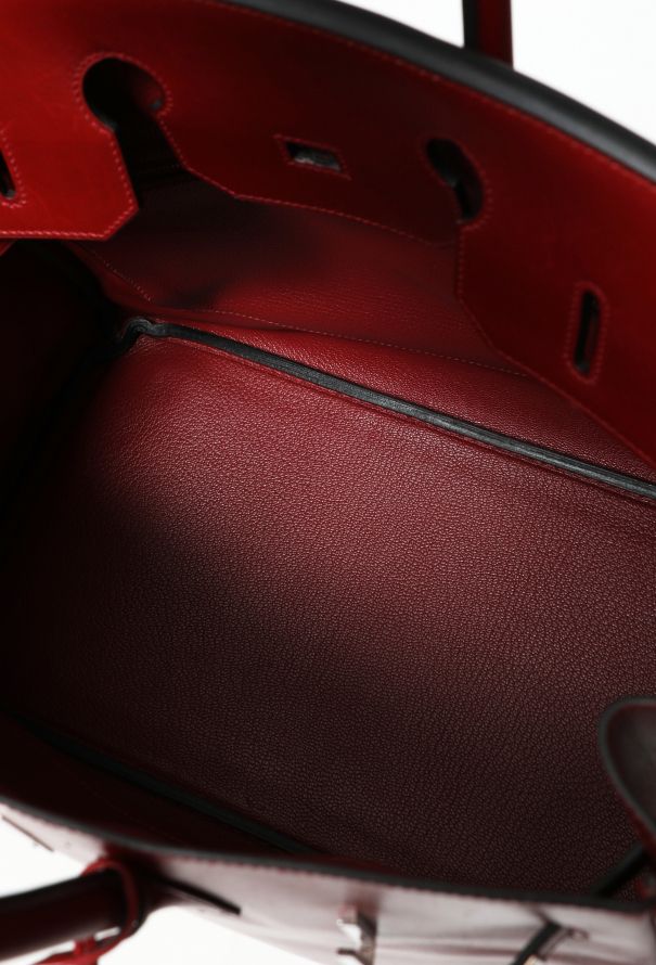 Hermès Rouge H Box Birkin 35 - 19