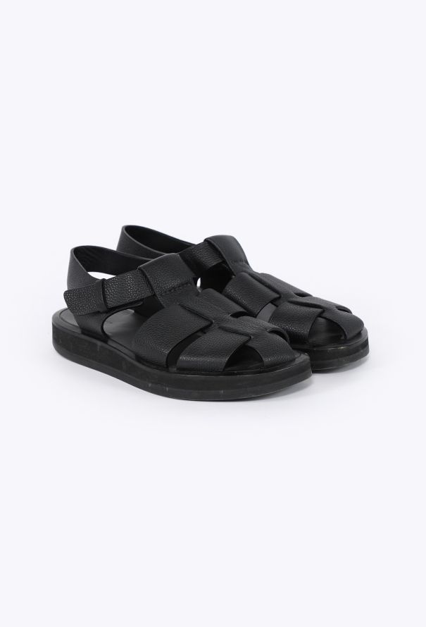 The Row 2023 Leather Fisherman Sandals - 3