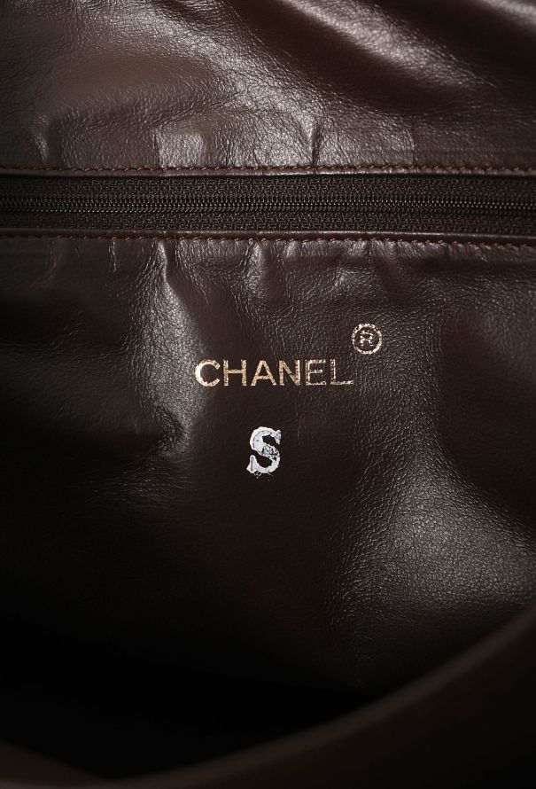 Chanel Vintage Brown Alligator Maxi Camera Bag - 12