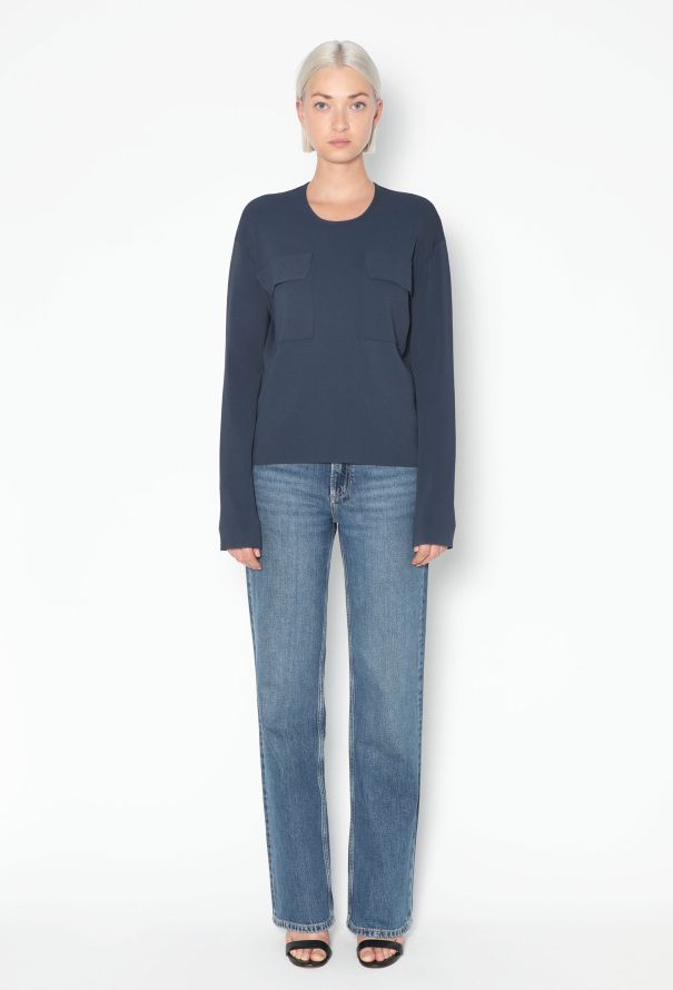 Céline Resort 2014 Crêpe Pocket Top - 4
