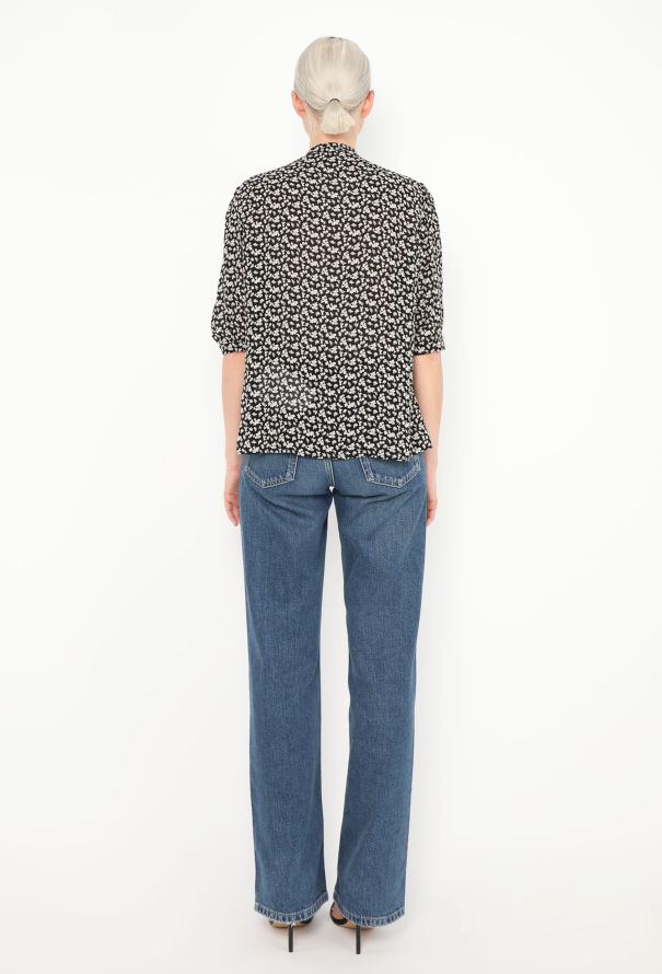 Céline 2019 Floral Lavallière Blouse - 4