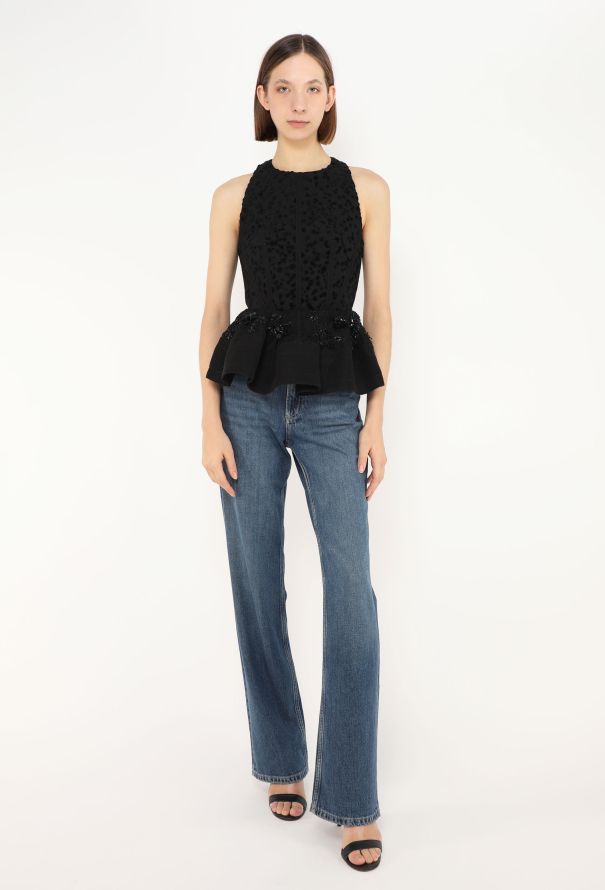 Balenciaga Resort 2016 Embellished Peplum Top - 3