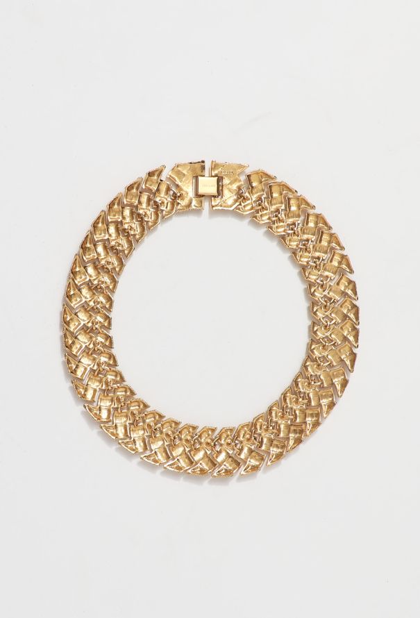 80s Napier Chainlink Collar Necklace - 4