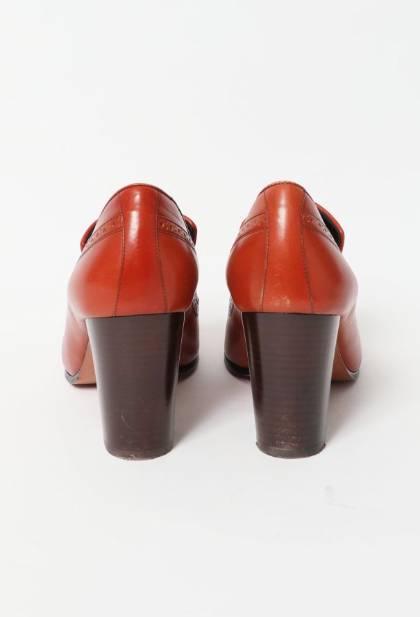 Céline Perforated Loafer Heels - 5