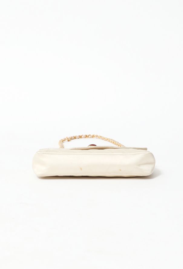 Chanel Rare '90s Gripoix Satin Bag - 6