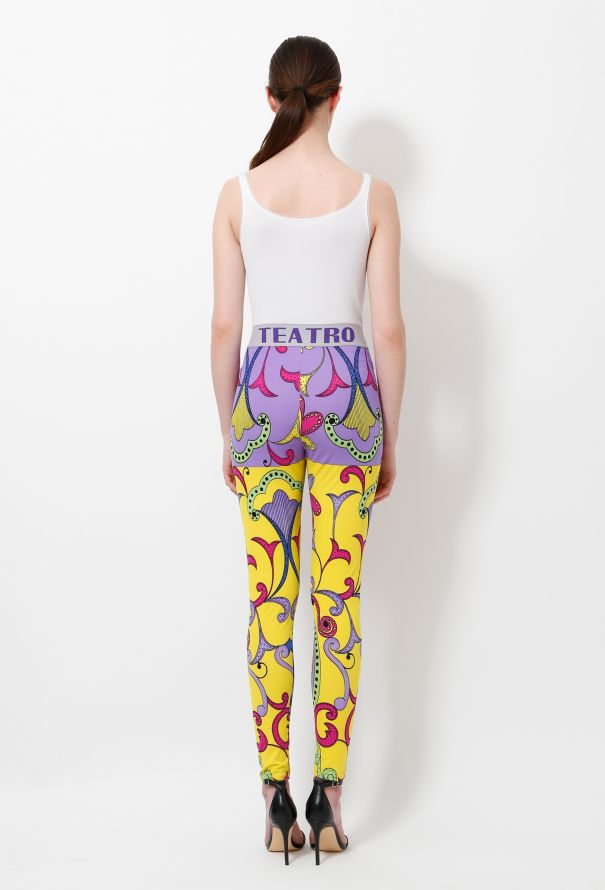 Gianni Versace ‘Teatro’ Multicolor Print Leggings – Spring 1991 - 6