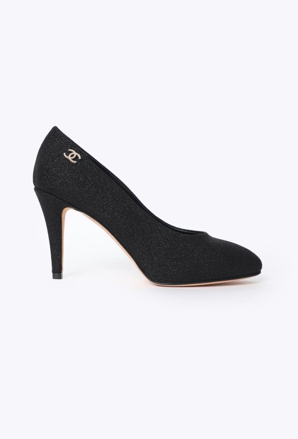 Chanel 2024 Iridescent 'CC' Toile Pumps - 1