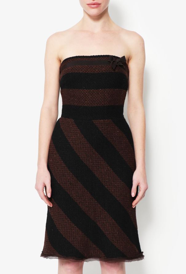 Prada F/W 2000 Striped Wool Dress - 3