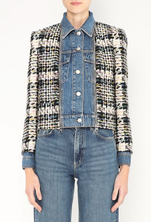 Alexander McQueen 2023 Denim Tweed Jacket - 2