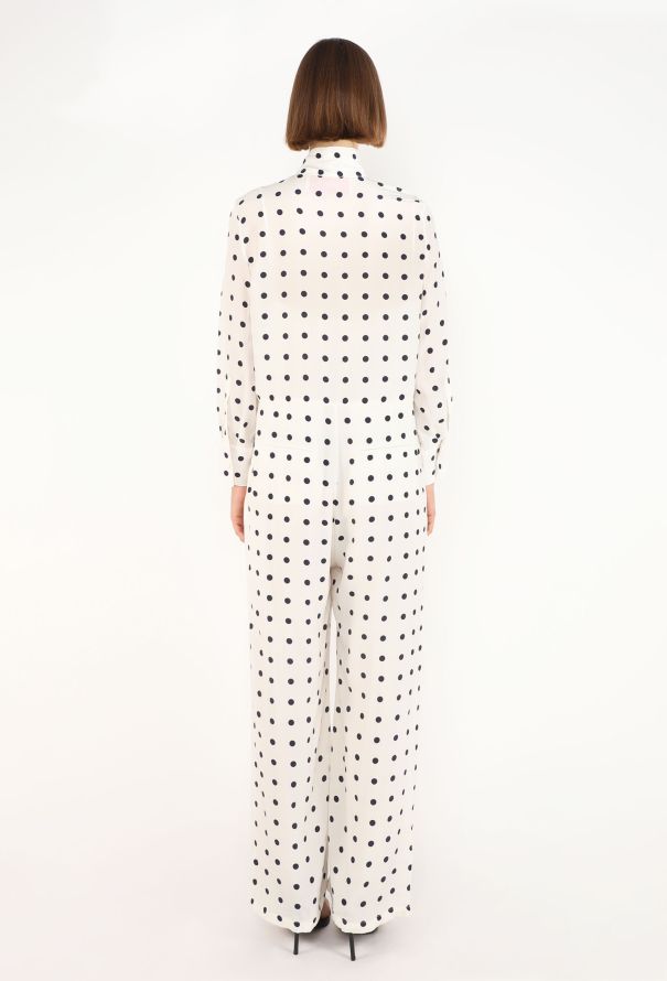 Valentino Polka Dot Lavallière Jumpsuit, 2023 - 6