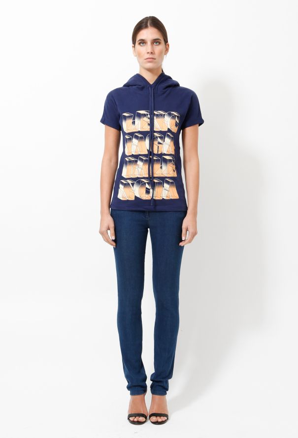 Balenciaga Spring 2012 Hooded Graphic Top - 2