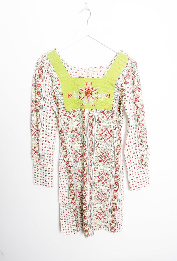 Paisley Dotted Tunic Dress - 7